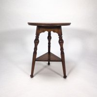 Garnet & Sons of Warrington. A Well-Crafted Aesthetic Movement Oak Side or Cricket Table - Thumbnail 2