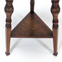 Garnet & Sons of Warrington. A Well-Crafted Aesthetic Movement Oak Side or Cricket Table - Thumbnail 5