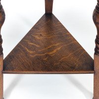 Garnet & Sons of Warrington. A Well-Crafted Aesthetic Movement Oak Side or Cricket Table - Thumbnail 6
