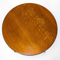 Garnet & Sons of Warrington. A Well-Crafted Aesthetic Movement Oak Side or Cricket Table - Thumbnail 8