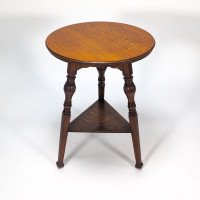 Garnet & Sons of Warrington. A Well-Crafted Aesthetic Movement Oak Side or Cricket Table - Thumbnail 9