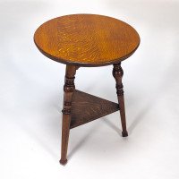 Garnet & Sons of Warrington. A Well-Crafted Aesthetic Movement Oak Side or Cricket Table - Thumbnail 10
