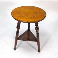 Garnet & Sons of Warrington. A Well-Crafted Aesthetic Movement Oak Side or Cricket Table - Thumbnail 12