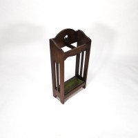 Liberty & Co., Arts & Crafts Oak Walking Stick & Umbrella Stand - Thumbnail 3