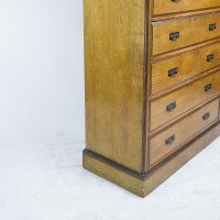 Lambs of Manchester Attributed, a Rare Aesthetic Movement Tall Chest of Drawers - Thumbnail 6