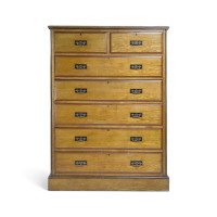 Lambs of Manchester Attributed, a Rare Aesthetic Movement Tall Chest of Drawers - Thumbnail 2