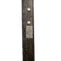 An Art Deco Dark & Limed Oak Glazed Bookcase with Carved Floral Decoration - Thumbnail 9