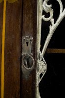 J. S. Henry, attributed. Arts & Crafts Mahogany & Inlaid Display Cabinet - Thumbnail 10