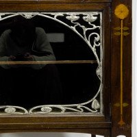 J. S. Henry, attributed. Arts & Crafts Mahogany & Inlaid Display Cabinet - Thumbnail 5