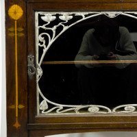 J. S. Henry, attributed. Arts & Crafts Mahogany & Inlaid Display Cabinet - Thumbnail 6