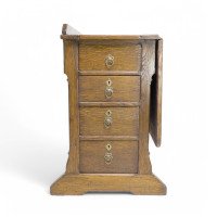Gillows of Lancaster, attributed. Gothic Revival Oak Architect's Desk - Thumbnail 17
