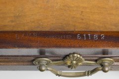 Lamb of Manchester, Aesthetic Movement Walnut Writing Desk with New Leather - Thumbnail 3