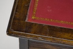 Lamb of Manchester, Aesthetic Movement Walnut Writing Desk with New Leather - Thumbnail 5