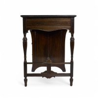 Lamb of Manchester, Aesthetic Movement Walnut Writing Desk with New Leather - Thumbnail 17