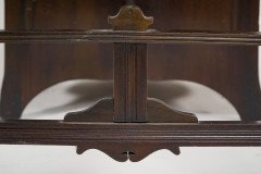 Lamb of Manchester, Aesthetic Movement Walnut Writing Desk with New Leather - Thumbnail 18