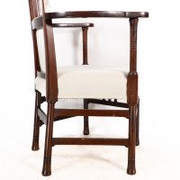 Liberty & Co., Style of. Probably Made by William Birch. An Arts & Crafts Mahogany Armchair - Thumbnail 8