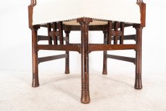 Liberty & Co., Style of. Probably Made by William Birch. An Arts & Crafts Mahogany Armchair - Thumbnail 16