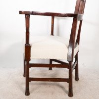 Liberty & Co., Style of. Probably Made by William Birch. An Arts & Crafts Mahogany Armchair - Thumbnail 18