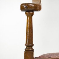 J. S. Henry. Ash Arts & Crafts Armchair with Elongated Back & Curled Ears to the Top - Thumbnail 5