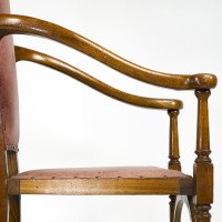 J. S. Henry. Ash Arts & Crafts Armchair with Elongated Back & Curled Ears to the Top - Thumbnail 16