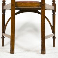 J. S. Henry. Ash Arts & Crafts Armchair with Elongated Back & Curled Ears to the Top - Thumbnail 22
