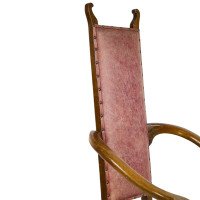 J. S. Henry. Ash Arts & Crafts Armchair with Elongated Back & Curled Ears to the Top - Thumbnail 15