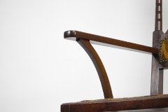 Liberty & Co. Attributed, Arts & Crafts Mahogany Armchair - Thumbnail 11