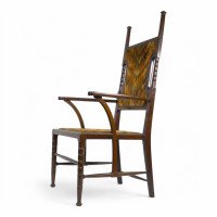 Liberty & Co. Attributed, Arts & Crafts Mahogany Armchair - Thumbnail 13