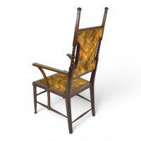 Liberty & Co. Attributed, Arts & Crafts Mahogany Armchair - Thumbnail 15