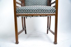 Liberty & Co., attributed, Arts & Crafts walnut Anglo-Japanese Armchair - Thumbnail 6