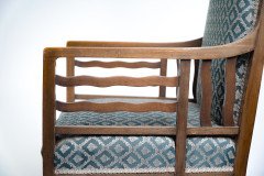 Liberty & Co., attributed, Arts & Crafts walnut Anglo-Japanese Armchair - Thumbnail 7