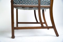 Liberty & Co., attributed, Arts & Crafts walnut Anglo-Japanese Armchair - Thumbnail 8