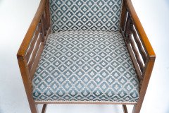 Liberty & Co., attributed, Arts & Crafts walnut Anglo-Japanese Armchair - Thumbnail 13