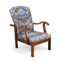 Parker Knoll, Mid-Century English Arts & Crafts Style Oak Reclining Armchair - Thumbnail 1