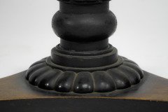 An Early to Mid Victorian Mahogany & Satinwood Top Pedestal Occasional Table - Thumbnail 8