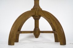 A. W. N. Pugin. Modern Craftsman Made Gothic Revival Oak Octagonal Centre Table - Thumbnail 5