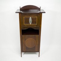 G. M. Ellwood. J. S. Henry & J M King Attributed, an Arts & Crafts Mahogany Music Cabinet - Thumbnail 2