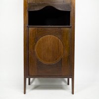 G. M. Ellwood. J. S. Henry & J M King Attributed, Arts & Crafts Mahogany Music Cabinet - Thumbnail 8