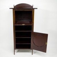 G. M. Ellwood. J. S. Henry & J M King Attributed, an Arts & Crafts Mahogany Music Cabinet - Thumbnail 11