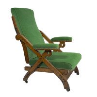 Charles Bevan Marsh Jones & Cribb, Gothic Revival New Registered Reclining Chair - Thumbnail 14