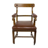 A. W. N. Pugin, probably Made by Gillows of Lancaster for the House of Lords London. A Gothic Revival Oak Armchair - Thumbnail 3
