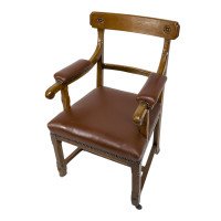 A. W. N. Pugin, probably Made by Gillows of Lancaster for the House of Lords London. A Gothic Revival Oak Armchair - Thumbnail 7