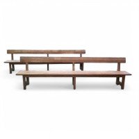 Robert Mouseman Thompson. A Set of Three Superb Quality Arts & Crafts Oak Benches - Thumbnail 1