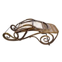 Thonet, a Bentwood Chaise Lounge with Wonderful Scroll Work Details & Cane Work - Thumbnail 5