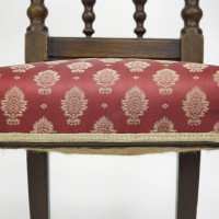 A Set of Four Gothic Revival Bobbin Turned Oak Dining Chairs - Thumbnail 9