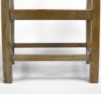 An Arts & Crafts Ash Wood Armchair with Square Caps & an Embossed Copper Panel - Thumbnail 27