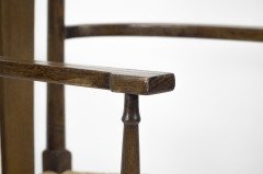 E. G. Punnett Attributed, for William Birch Set of Four Glasgow School Oak & Rush Chairs - Thumbnail 14