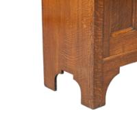 Shapland & Petter. Arts & Crafts Oak Hall Cupboard with a Ruskin Circular Jewel - Thumbnail 9