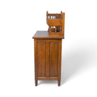 Bruce Talbert, for Gillows. An Aesthetic Movement Oak Sideboard with Turned Finials - Thumbnail 5