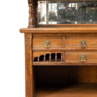 Bruce Talbert, for Gillows. An Aesthetic Movement Oak Sideboard with Turned Finials - Thumbnail 9